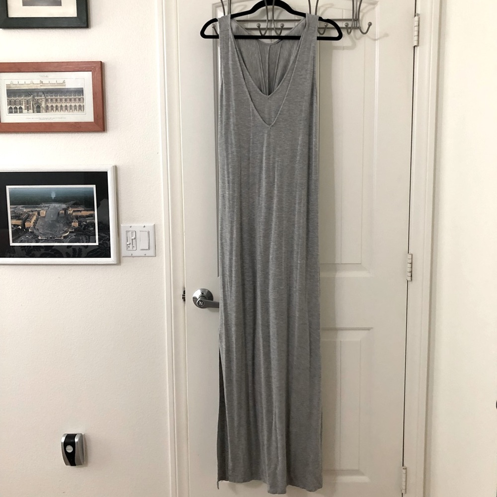 Gray maxi dress